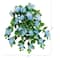 Nearly Natural; 24" UV Resistant Artificial Hydrangea Hanging Plants, 2ct.; Category:Potted Plants; Image:6